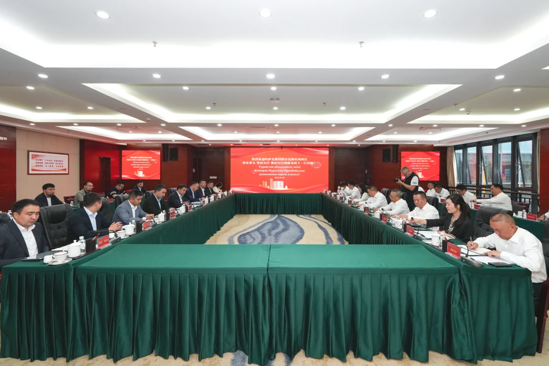 哈萨克斯坦图尔克斯坦州州长率团到访集团并座谈