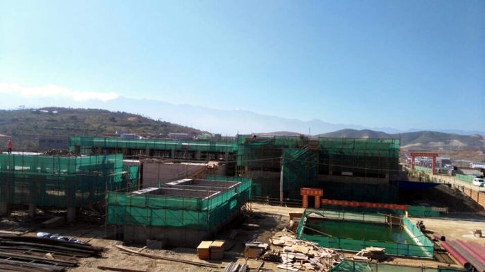 五公司大理市第六自来水厂二期工程主体封顶