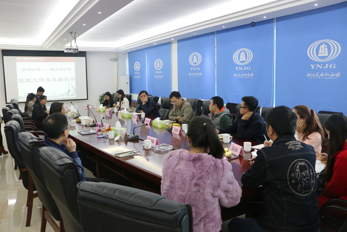 钢构公司与城乡投公司开展党建工作交流