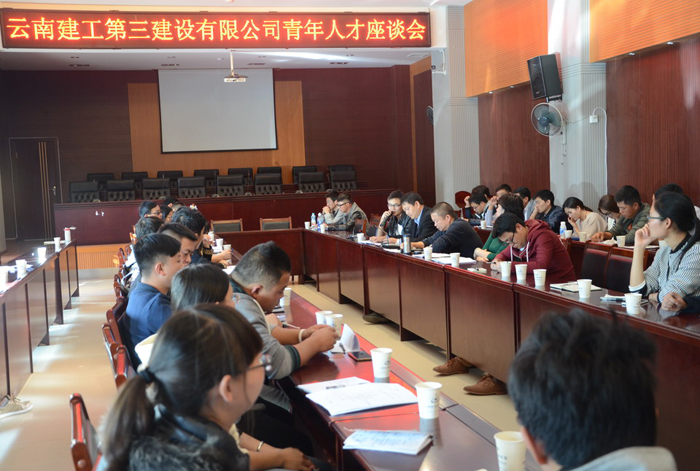 三公司组织公司青年人才座谈