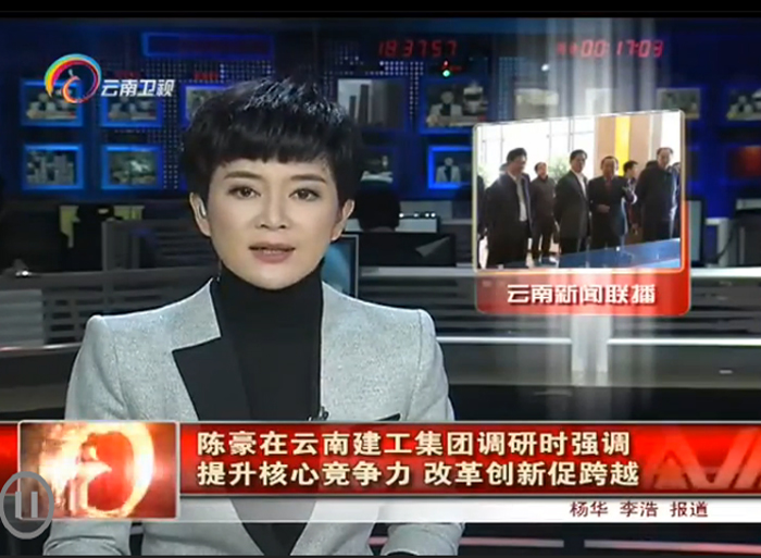 《云南新闻联播》报道陈豪省长到集团调研