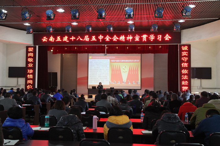 五公司掀起十八届五中全会精神宣贯学习热潮