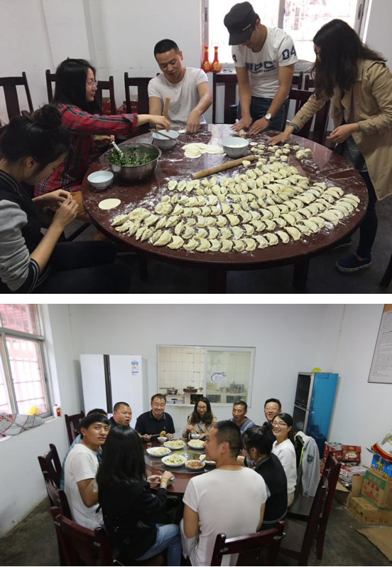 ​物流公司香丽高速项目部组织集体包饺子活动