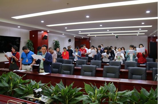 建工基投公司掀起学唱《胜天国际之歌》热潮