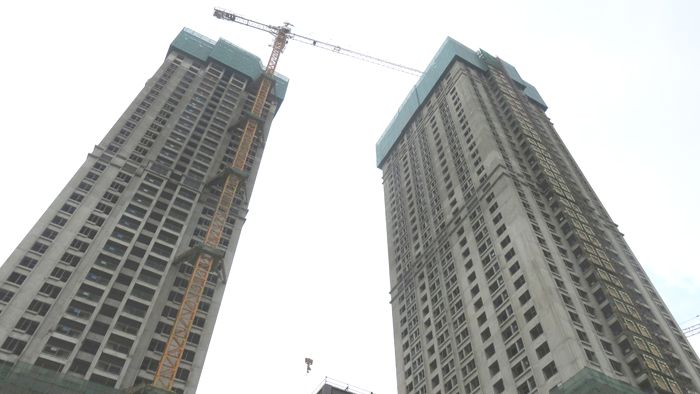 二公司苏家村旧城改建A3地块项目6、7号超高层主体封顶
