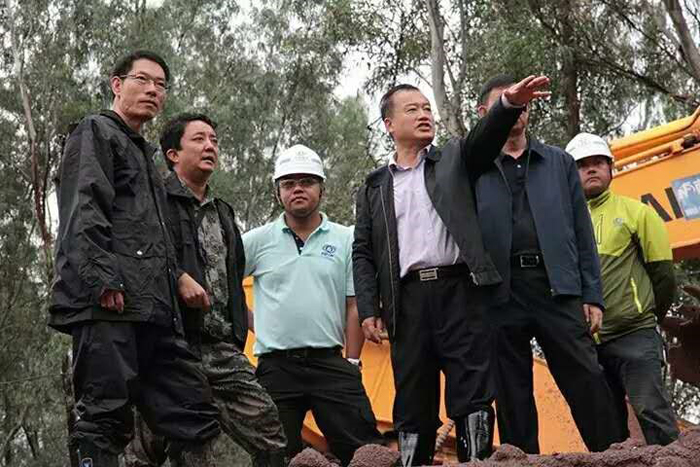 集团完成元谋县海洛村堰塞湖疏通工作