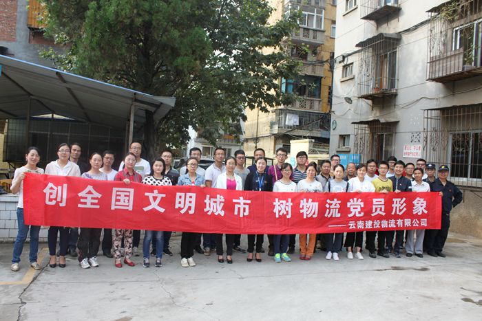 物流公司组织党员志愿服务活动