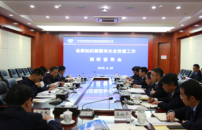 省委组织部省国资委到集团调研党建工作