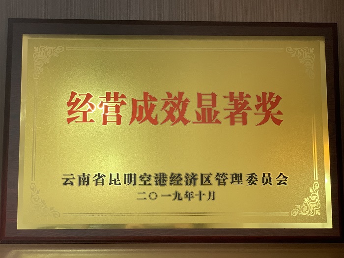 嵩昆路、哨关路项目公司荣获昆明空港经济区“经营成效显著奖”