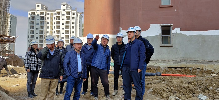 陈文双带班检查昭阳区易地扶贫搬迁项目红路安置点