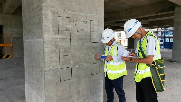 ​五公司团委举办走进质量标准化工地活动