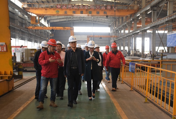 ​中国建筑金属结构协会到钢构公司调研