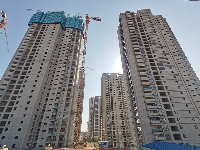 四公司天宸小区项目全面封顶