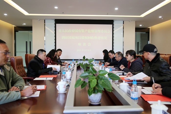 省国资委调研水投公司项目债权回收推进情况