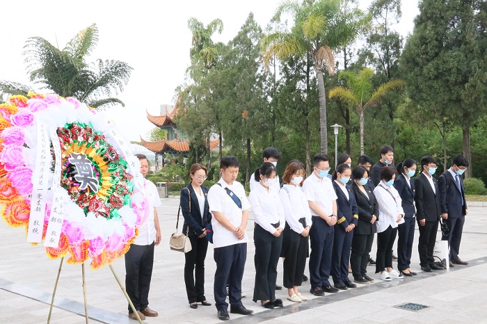 基投公司红河片区第一党支部开展缅怀先烈主题党日活动