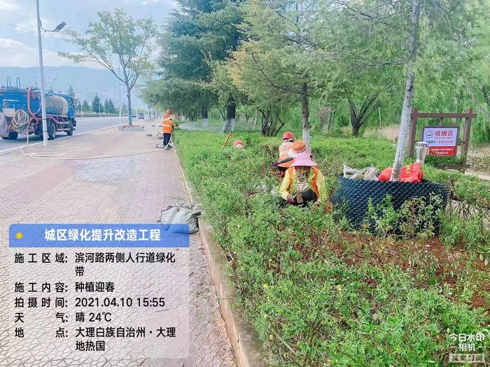路桥部洱源项目助力卫生文明县城创建