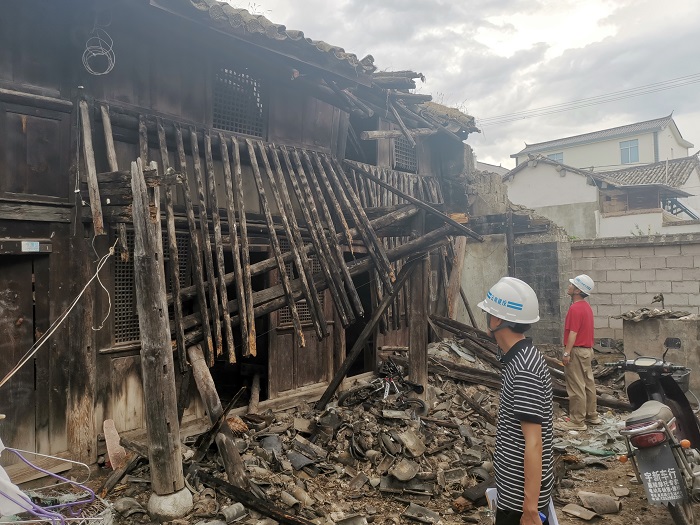 四公司参与省住建厅大理漾濞震后房屋安全评估工作