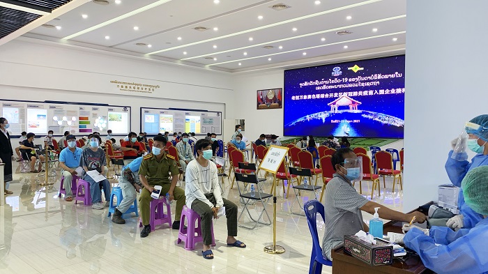 万象赛色塔综合开发区设立新冠肺炎疫苗临时接种点