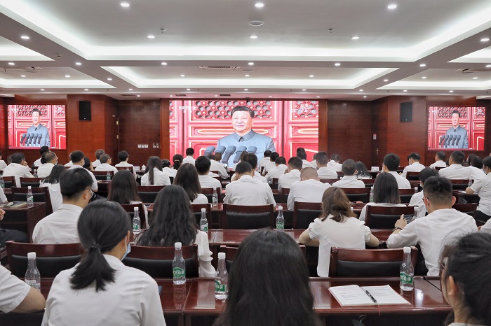  云南胜天国际庆党百岁华诞 集中收看庆祝中国共产党成立一百周年大会直播