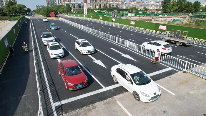 河南濮阳开州路隧道节点提前实现南北向临时通车