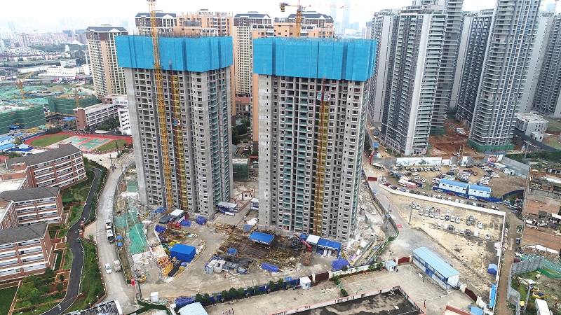 五里项目A20地块（尚雅园）回迁房主体结构全面封顶