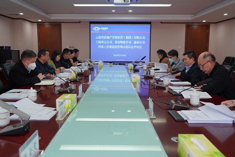 省档案局到集团进行规范化管理示范单位审核认定