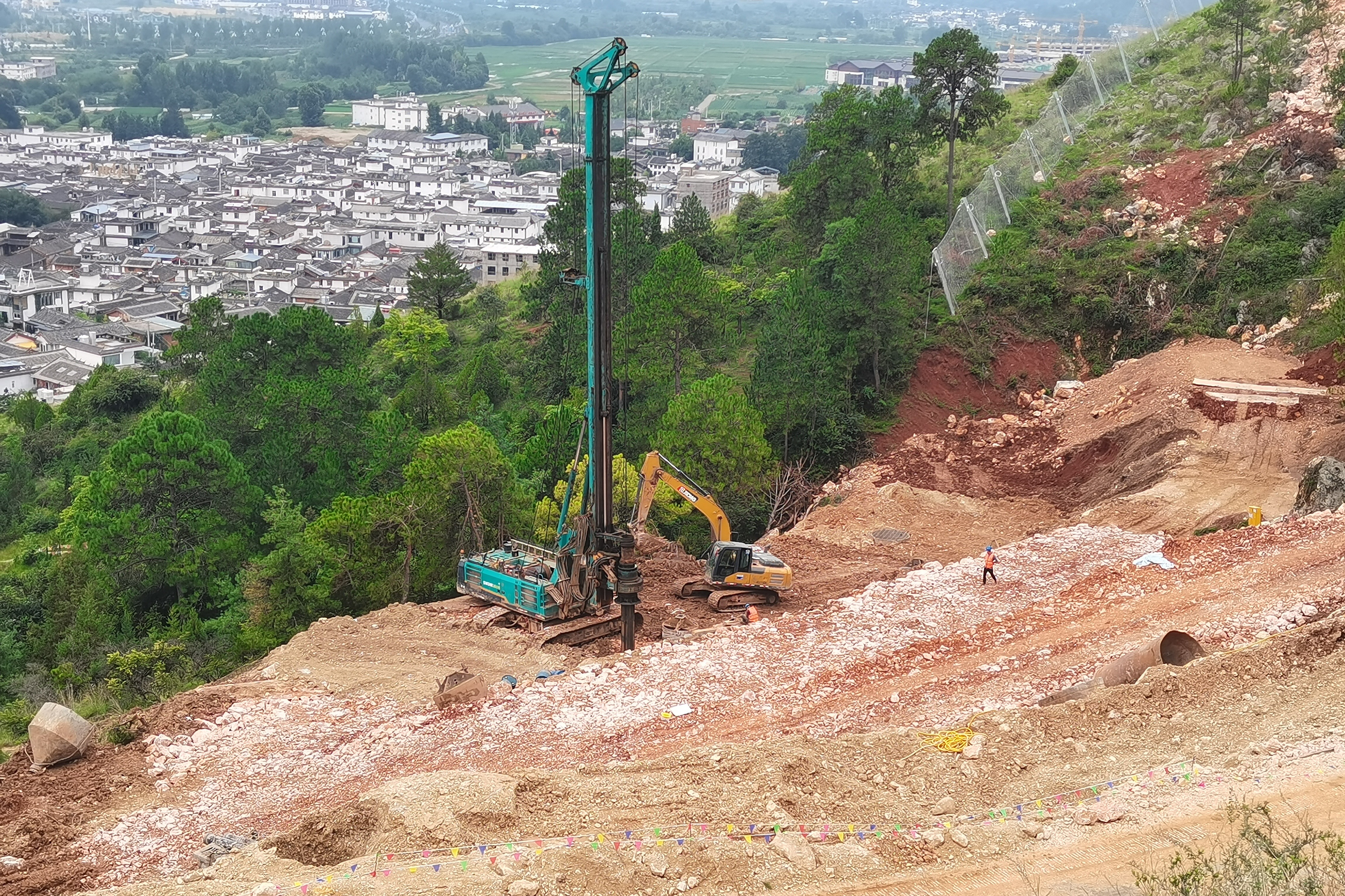 古宁高速土建二分部桥梁桩基全部施工完成