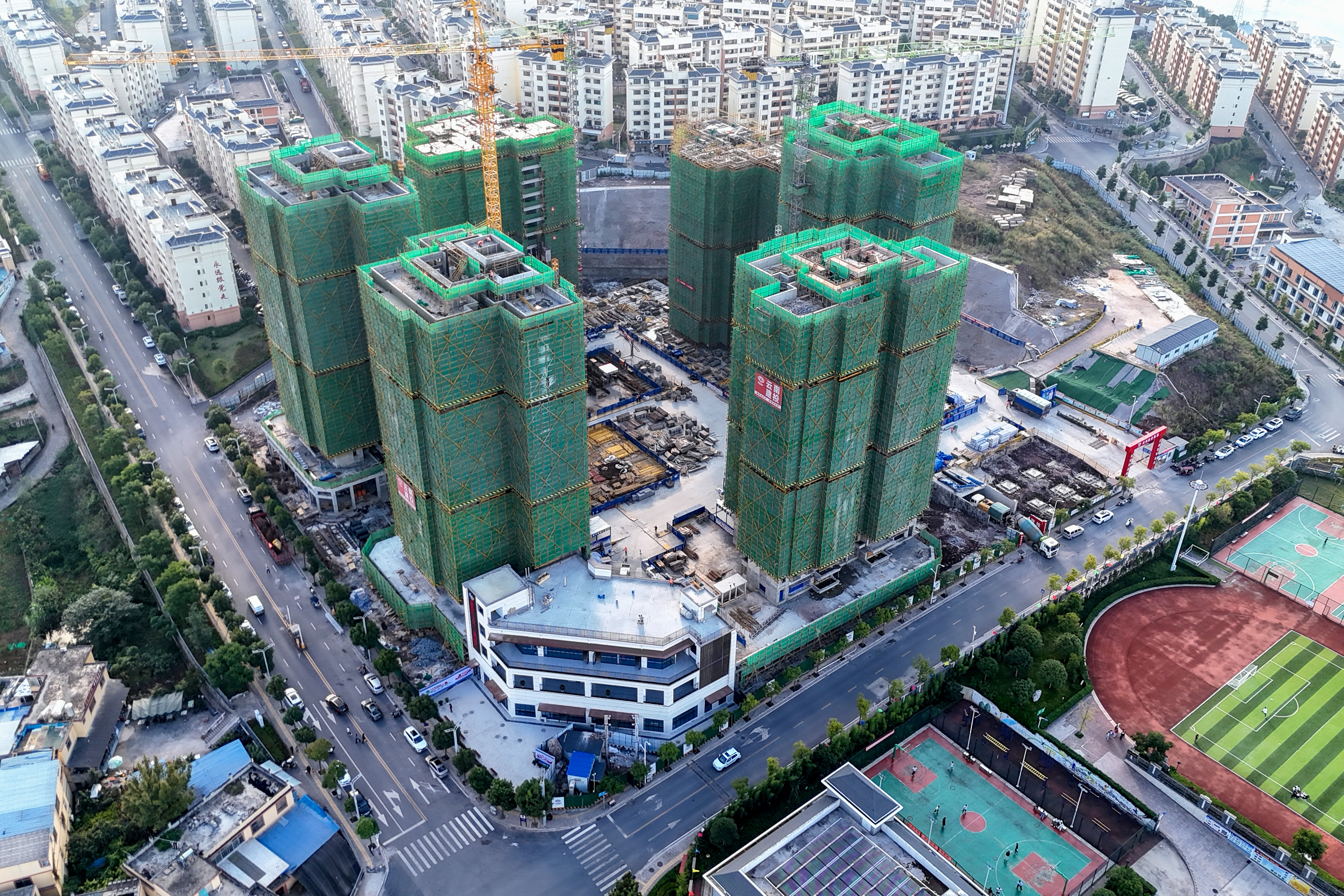 永善县地质灾害避险搬迁红光安置点项目5个栋号主体分部工程顺利通过验收